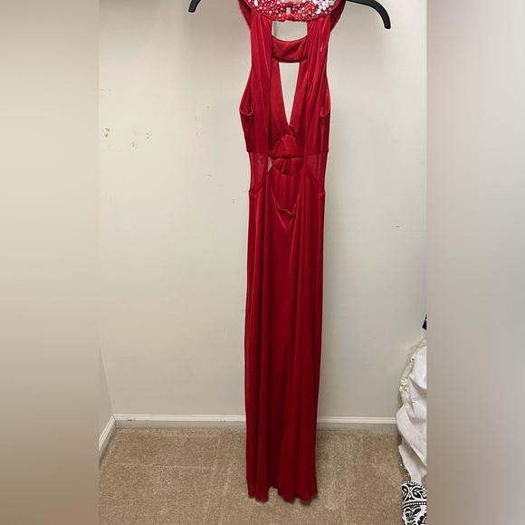 B. Darlin Full length red prom dress - Picture 3 of 4